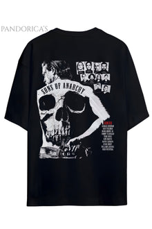 Sons Of Anarchy Jackson Teller Sırt Baskılı Pamuklu Relaxed Kalıp Siyah Unisex Tişört