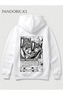 DANDADAN Anime Manga Tasarımı Yazılı Sırt Baskılı Unisex Kapüşonlu Pamuklu Sweatshirt Hoodie