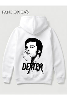 DEXTER Tasarımı Yazılı SIRT Baskılı Unisex Kapüşonlu Pamuklu Sweatshirt Hoodie