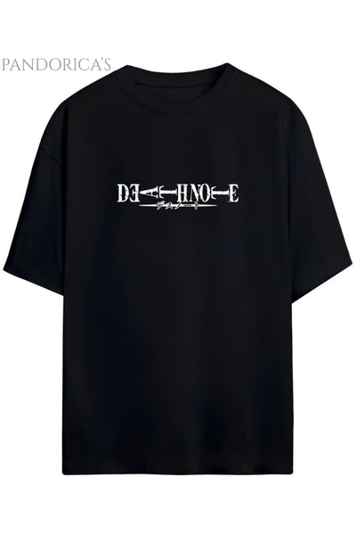 DEATH NOTE ANİME TASARIM SERİSİ KİRA VE RYUK "THIS WORLD IS ROTTEN" YAZILI SIRT VE ÖN BASKILI UNISEX PAMUKLU TİŞÖRT