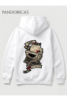 RESIDENT EVIL VILLAGE Tasarımı Yazılı İkonik Saving Typewriter SIRT VE ÖN Baskılı Unisex Kapüşonlu Pamuklu Gamer Sweatshirt Hoodie