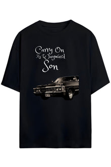 Supernatural Tasarimi Unisex Pamuklu T-shirt