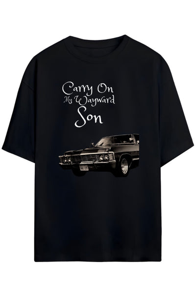 Supernatural Tasarimi Unisex Pamuklu T-shirt