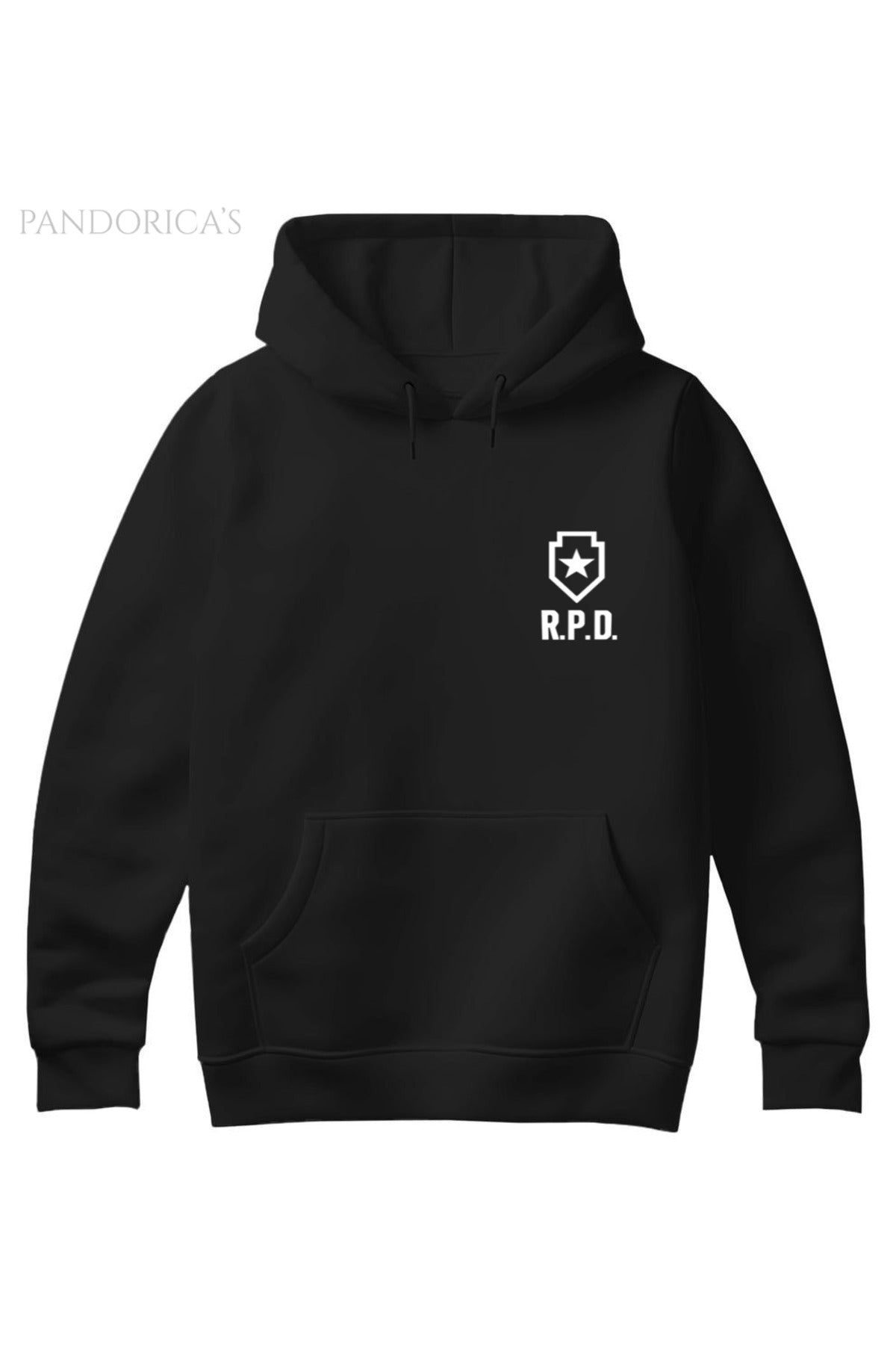 Pandorica's Resident Evil Racoon Police Dep. Tasarımı Sırt Ve Göğüs Baskılı Sweatshirt (Hoodie)