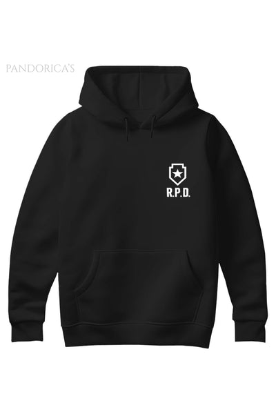 Pandorica's Resident Evil Racoon Police Dep. Tasarımı Sırt ve Göğüs Baskılı Sweatshirt (Hoodie)