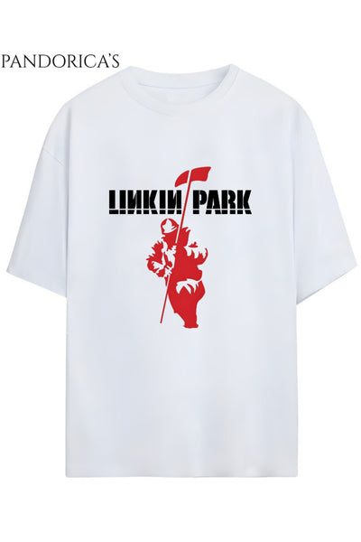 Linkin Park "HYBRID THEORY" Albüm Tasarimi Yazılı Baskılı Unisex Pamuklu T-shirt