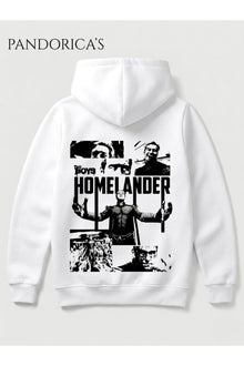The Boys HOMELANDER Tasarımı Yazılı SIRT Baskılı Unisex Kapüşonlu Pamuklu Sweatshirt Hoodie