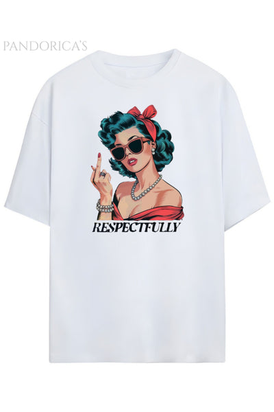Pandorica's İronik Retro Tasarim Unisex Pamuklu T-shirt