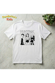 Pandorica's Kpop İblis Avcıları (Demon Hunters) Tasarımı Pamuklu Unisex Çocuk T-shirt