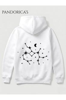 Yay Burcu Zodyak Takımyıldız Sırt Ve Göğüs Baskılı Kapüşonlu Pamuklu Sweatshirt – Sagittarius (Hoodie)