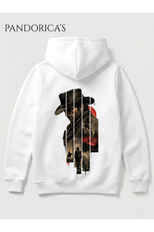 Red Dead Redemption 2 Arthur Morgan "WANTED DEAD OR ALIVE" Tasarımı Yazılı SIRT VE ÖN Baskılı Unisex Kapüşonlu Pamuklu Sweatshirt Hoodie