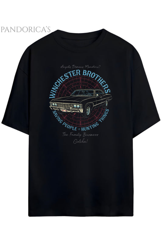 Pandorica's Supernatural Tasarimi Unisex Pamuklu T-shirt