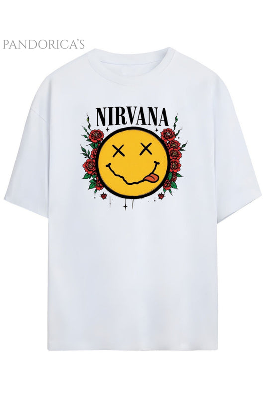 Pandorica's Nirvana Tasarımı Tasarımı Unisex Pamuklu T-shirt