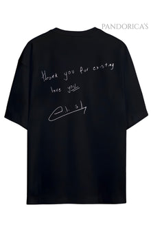 Pandorica's Billie Eilish Sırt ve Ön Baskılı Tasarım Unisex Pamuklu T-shirt ve