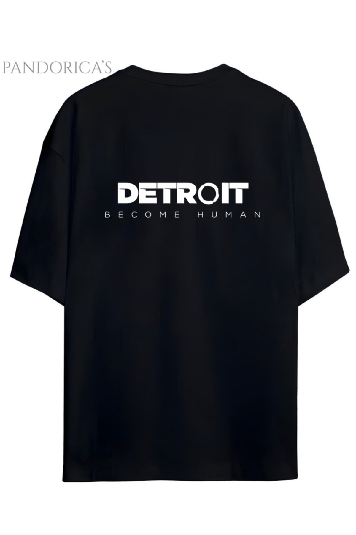 Detroit:Become Human Tasarım Serisi Cyberlife Yazılı Ön&Sırt Baskılı Pamuklu Unisex Tişört