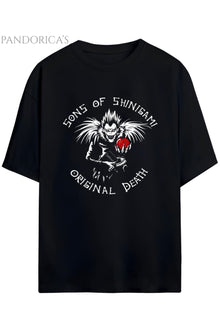 DEATH NOTE ANİME TASARIM SERİSİ RYUK BASKILI UNISEX PAMUKLU TİŞÖRT
