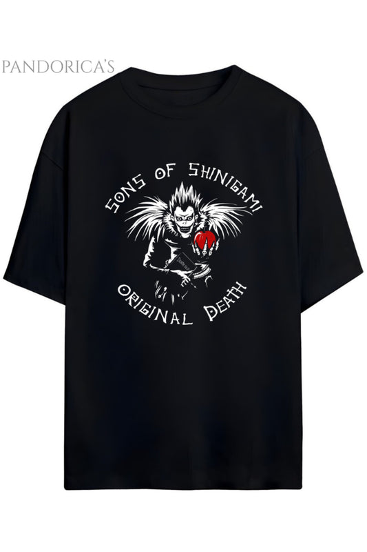 DEATH NOTE ANİME TASARIM SERİSİ RYUK BASKILI UNISEX PAMUKLU TİŞÖRT