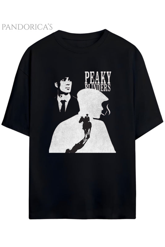 Pandorica's Peaky Blinders Thomas Shelby Tasarımı Unisex Pamuklu T-shirt