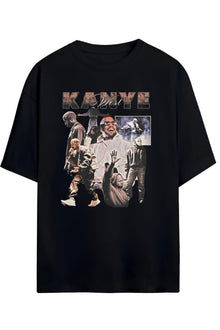Kanye West Tasarımı Baskılı Yazılı Pamuklu Unisex T-shirt