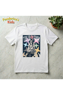 Pandorica's TAYLOR SWIFT THE ERAS TOUR Tasarımı Pamuklu Unisex Çocuk T-shirt