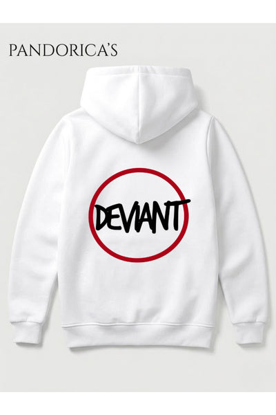 DETROIT: BECOME HUMAN Tasarımı "IGNORE/OBEY DEVIANT" Yazılı SIRT VE ÖN Baskılı Unisex Kapüşonlu Pamuklu Sweatshirt Hoodie