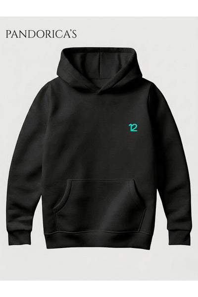 Kimi ANTONELLI 12 Tasarımı SIRT VE GÖĞÜS Baskılı Unisex Kapüşonlu Pamuklu Sweatshirt (Hoodie)