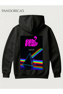 PINK FLOYD Tasarımı Yazılı Sırt Baskılı Unisex Kapüşonlu Sweatshirt Pamuklu Hoodie