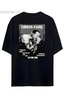 Linkin Park Chester Bennigton Tasarimi Sırt Ve Göğüs Baskılı Unisex Pamuklu T-shirt