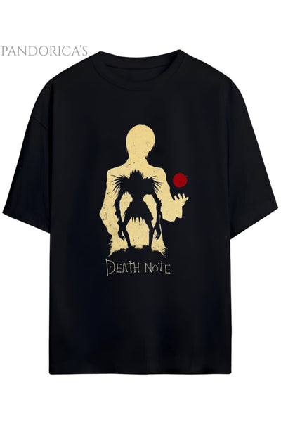 DEATH NOTE ANİME TASARIM SERİSİ RYUK VE KİRA BASKILI UNISEX PAMUKLU TİŞÖRT