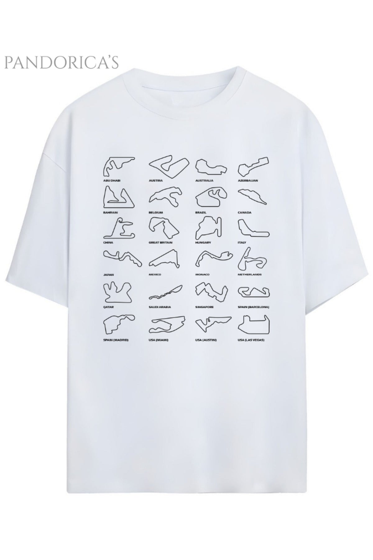 Beyazprix Pandorica's Grand Prix 2026 Tasarımı Unisex Pamuklu T-Shirt - 21