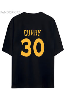 Pandorica's Stephen Curry Tasarımı 30 Strenght In Numbers Yazılı Baskılı Unisex Pamuklu T-shirt