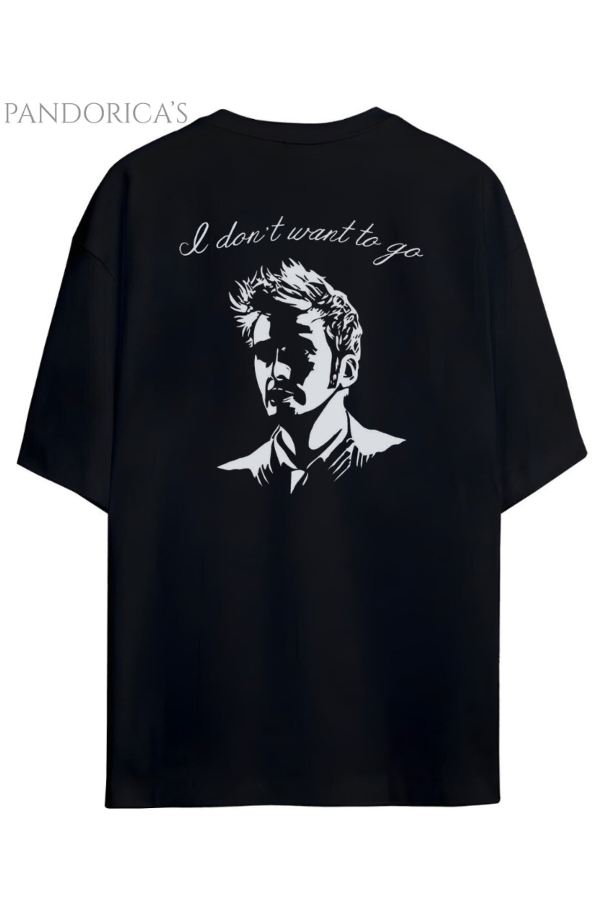 Pandorica's Doctor Who 10Th Doctor Gallifreyan&Last Words Sırt&Göğüs Tasarımı Unisex Pamuklu T-Shirt