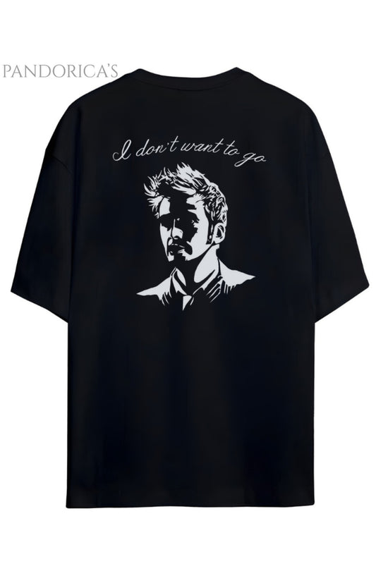Pandorica's Doctor Who 10th Doctor Gallifreyan&Last Words Sırt&Göğüs Tasarımı Unisex Pamuklu T-shirt