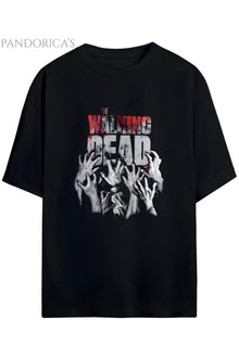 The Walking Dead Yazılı Baskılı Pamuklu Relaxed Kalıp Unisex Tişört