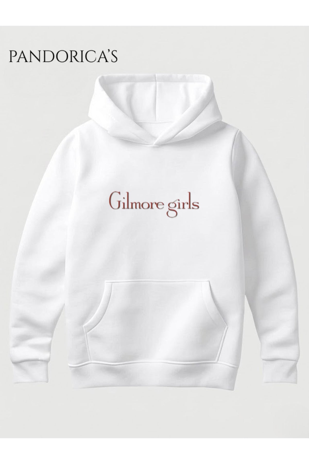 Gilmore Girls Rory&jack İkonik Replik Ve Sahne "In Omnia Paratus" Yazılı Sırt Ve Ön Baskılı Unisex Kapüşonlu Pamuklu Sweatshirt Hoodie