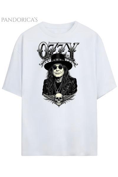 Pandorica's Ozzy Osbourne Tasarımı Unisex Pamuklu T-shirt