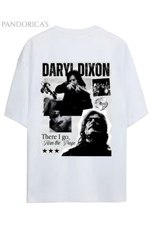 The Walking Dead DARYL DIXON Sırt Baskılı Pamuklu Relaxed Kalıp Unisex Tişört