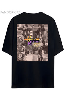 Pandorica's Hannah Montana Forever 20. Yıl Tasarımı Sırt Baskılı Unisex Pamuklu T-shirt