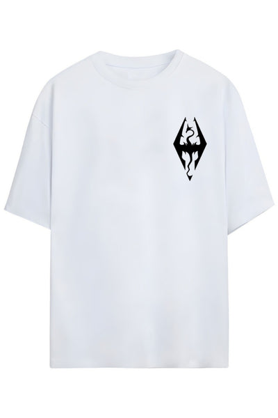 Skyrim Tasarimi Unisex Pamuklu T-shirt