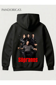 THE SOPRANOS Tasarımı Yazılı SIRT Baskılı Unisex Kapüşonlu Pamuklu Sweatshirt Hoodie