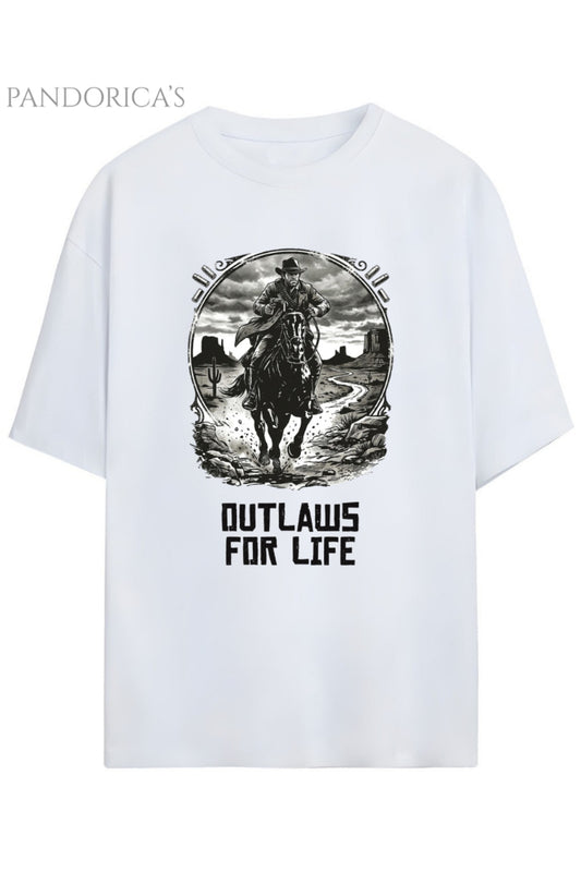 Pandorica's RED DEAD REDEMPTION Arthur Morgan Tasarımı Baskılı Yazılı Unisex Pamuklu T-shirt