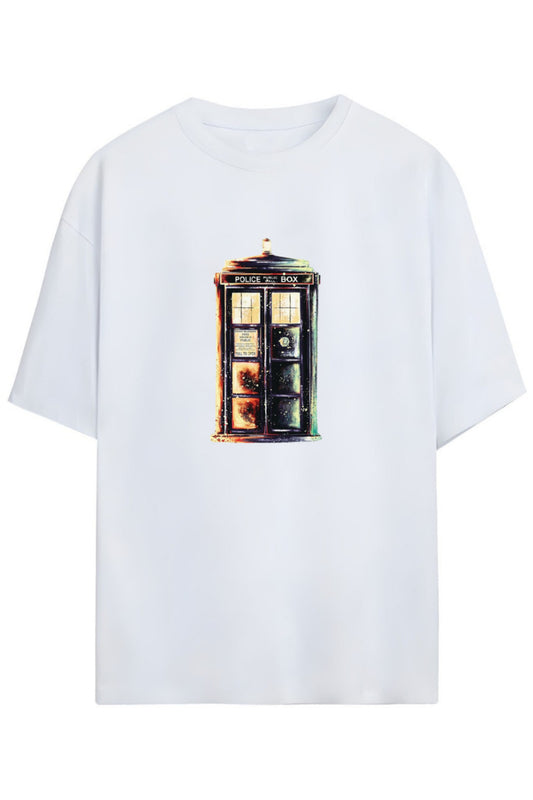 Doctor Who Tasarimi Unisex Pamuklu T-shirt
