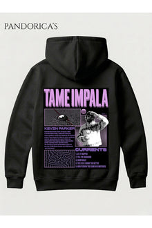 Tame Impala Tasarımı Yazılı Sırt Baskılı Kapüşonlu Pamuklu Sweatshirt Hooded Hoodie