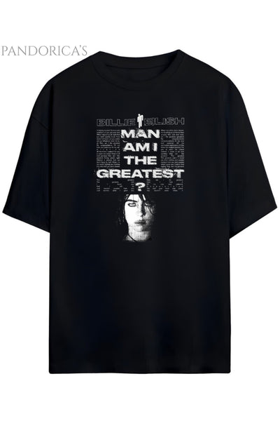 Pandorica's Billie Eilish Tasarımı Unisex Pamuklu T-shirt