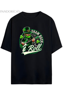 Pandorica's ROCK TASARIM SERİSİ Yazılı Baskılı Unisex Relaxed Kalıp Pamuklu T-shirt