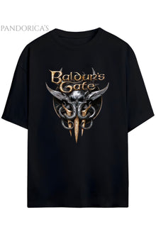 Pandorica's BALDUR'S GATE 3 Tasarım Serisi Yazılı Baskılı Unisex Pamuklu Tişört