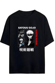 Jujutsu Kaisen Anime Serisi Baskılı Yazılı Pamuklu Unisex Tişört