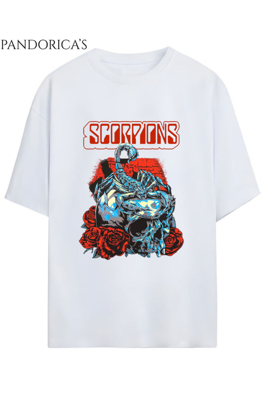 Pandorica’s Scorpions Tasarımı Unisex Pamuklu Tişört