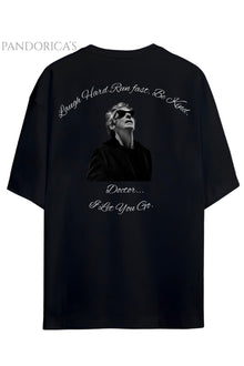 Pandorica's Doctor Who 12th Doctor Gallifreyan&Last Words Sırt&Göğüs Tasarımı Unisex Pamuklu T-shirt