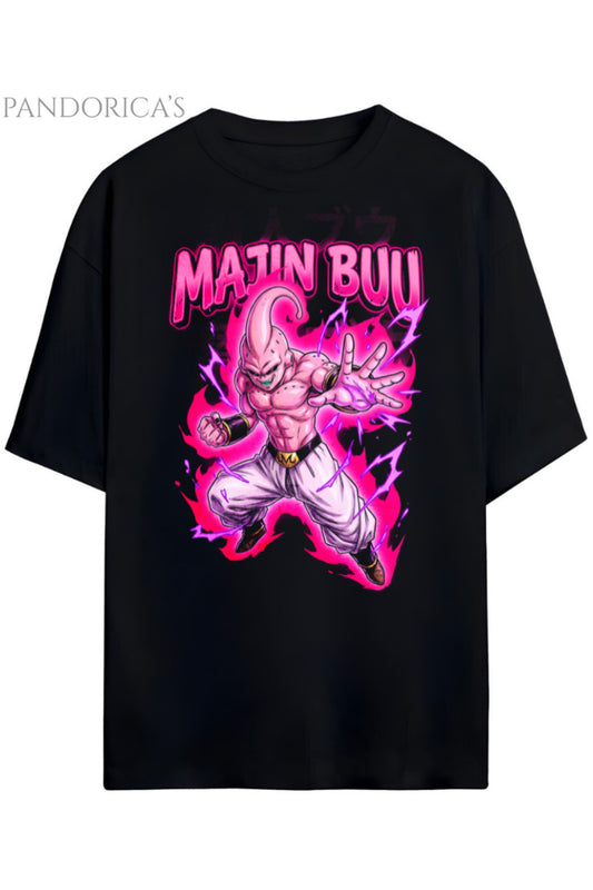 Pandorica's Dragon Ball Z MAJIN BUU Tasarimi Unisex Pamuklu T-shirt